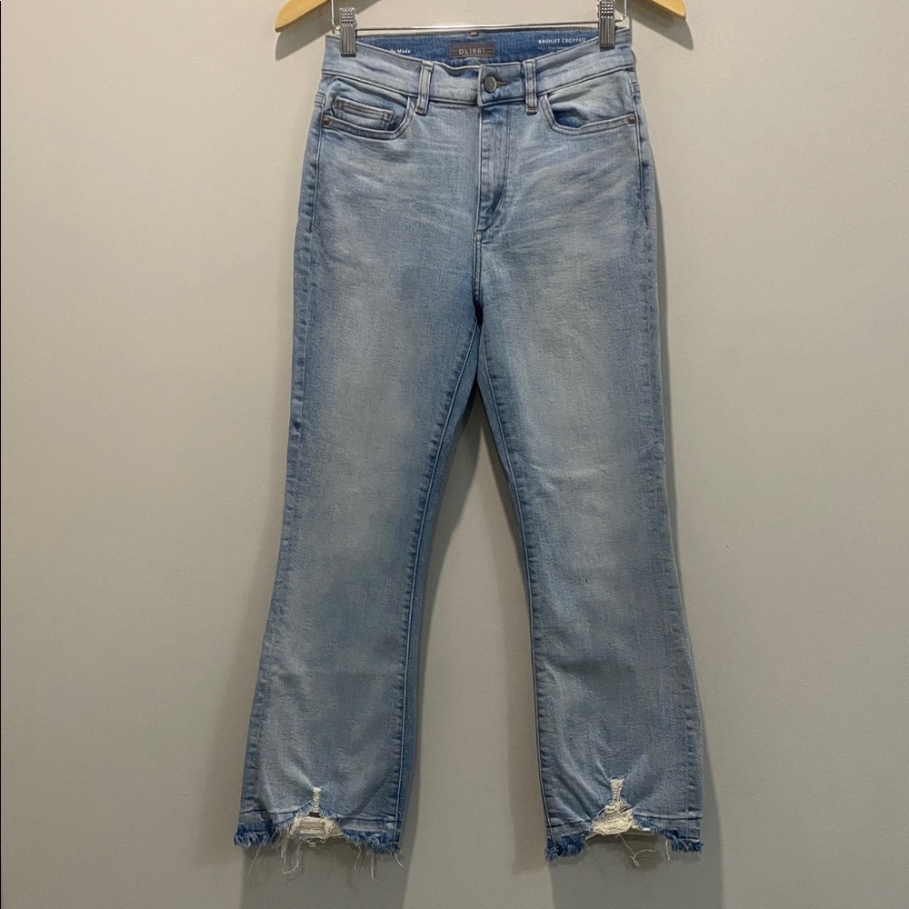 DL1961 Bridget Cropped Bootcut Jeans High Rise Wyndham Wash Size 26 - Picture 3 of 15